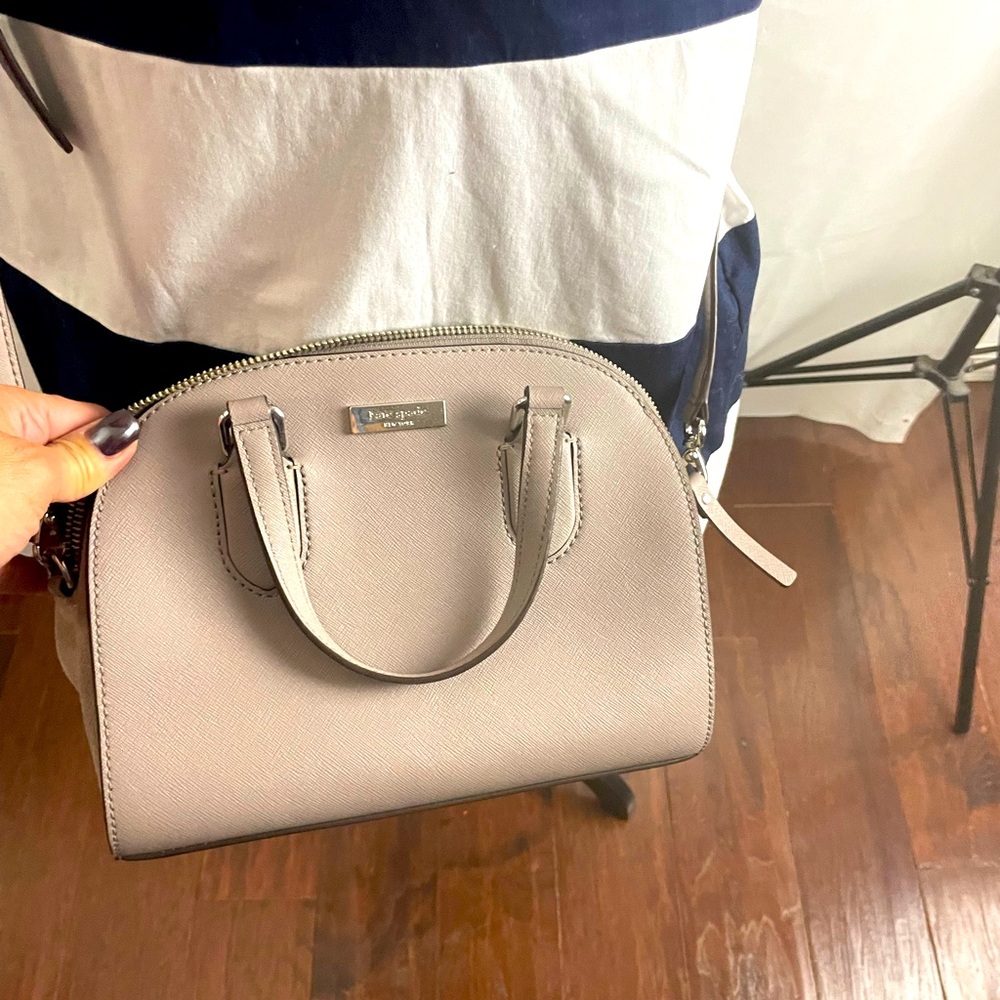 Kate spade Taupe crossbody bag with side handles